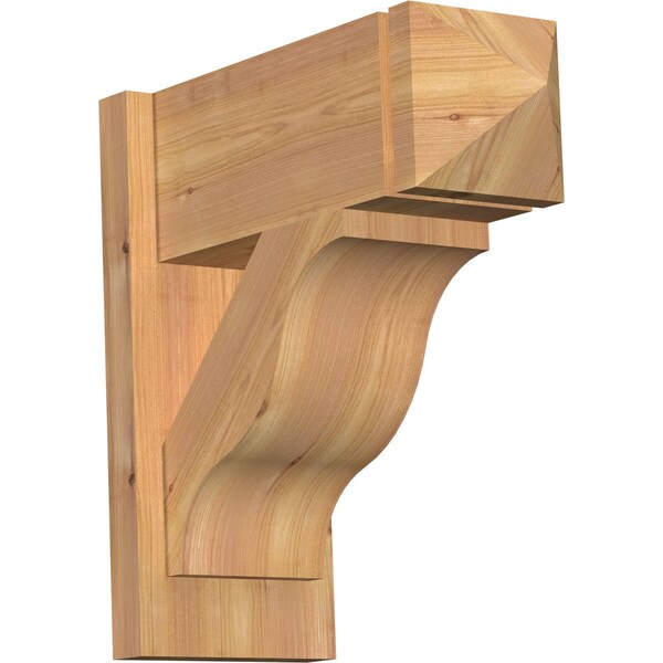 Ekena Millwork Funston Smooth Arts and Crafts Outlooker, Western Red Cedar, 7 1/2"W x 18"D x 18"H OUT08X18X18FST03SWR - main